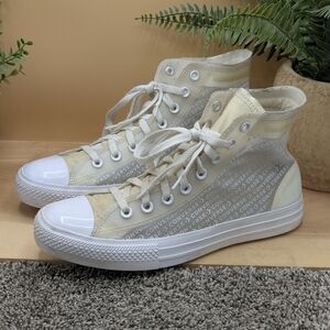 Converse CTAS Clear Sided Logo Mens Size 10.5 High Top Shoes Casual Skateboard